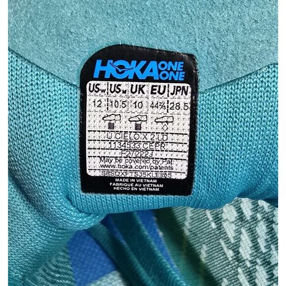 Hoka Cielo X 2 LD Track Spikes Cyan Primrose 1134533 Men 10.5 Women 12 Racing